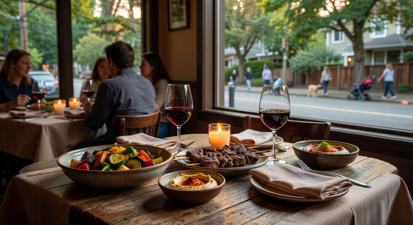Phinney restaurants Seattle date night dinner setting on Phinney Ridge